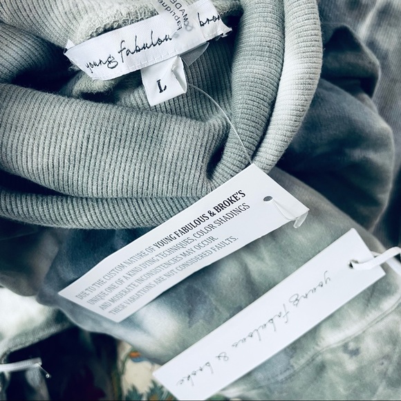 YOUNG FABULOUS AND BROKE Dress Asymmetric Slit with Zipper e1234Se5Me6L - Picture 12 of 15